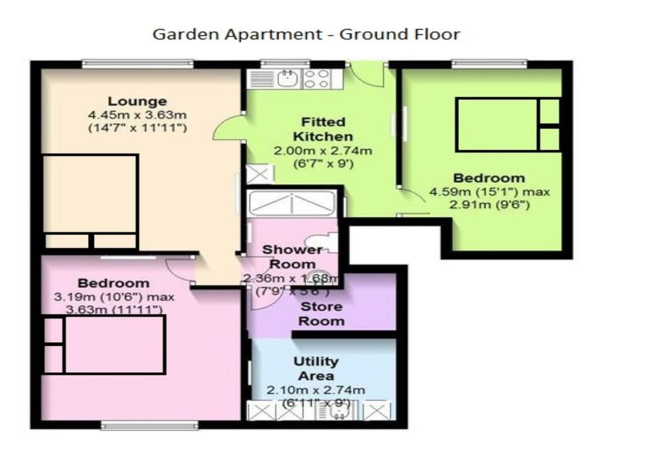 The Garden Apartment, Near Airport & City Manchester Exterior foto